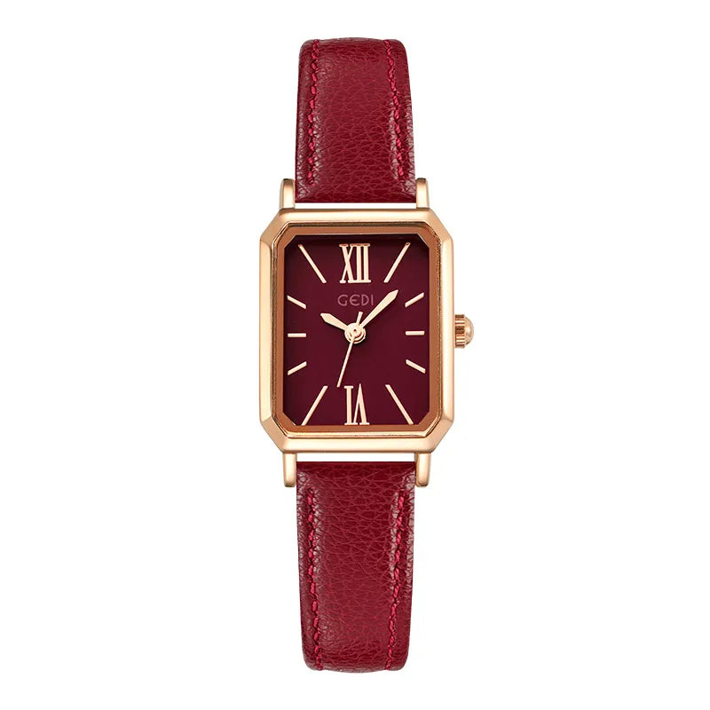 Goldie Simple Niche High-end Women's Watch Korean-style Student Rectangular Watch Retro Elegant Women's Quartz Watch