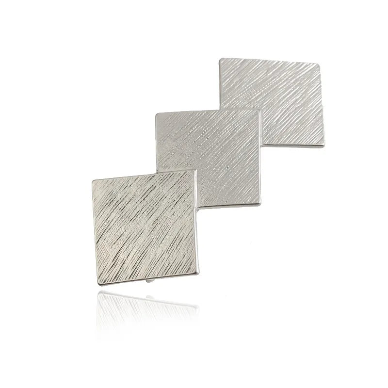 simple style rhombus alloy plating hair clip