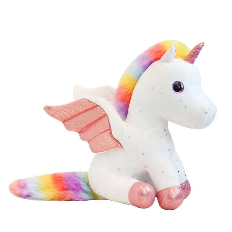 new Angel rainbow horse children's toy doll doll plush toy doll mascot