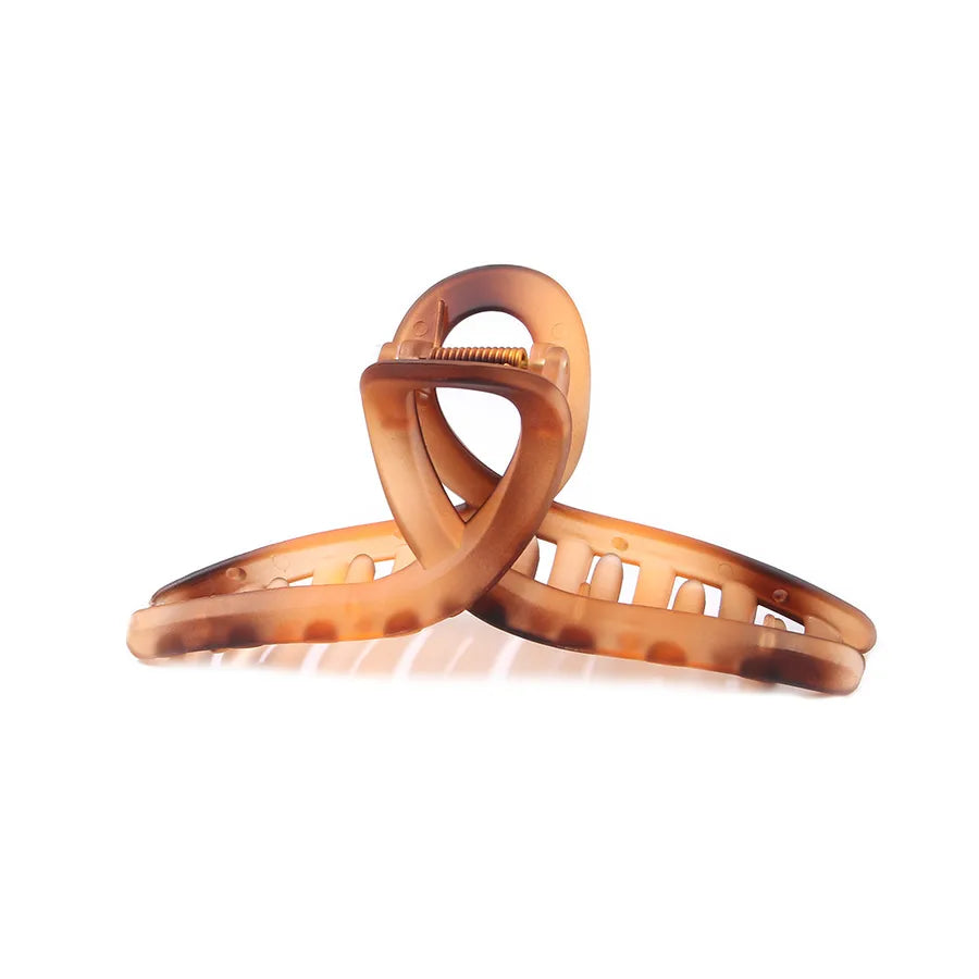 women's lady solid color resin stoving varnish hair claws