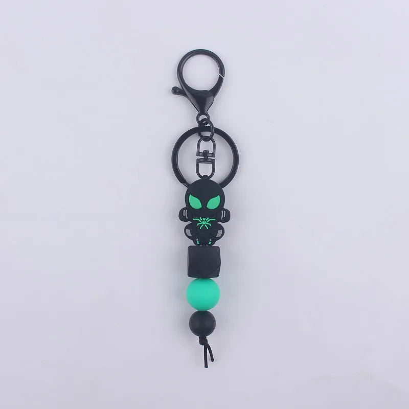 Cartoon Style Spider Bat Silica Gel Halloween Unisex Bag Pendant Keychain