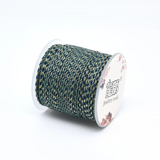 1 Roll/Package Cotton Polyester Wire Diameter: 2mm Jewelry Accessories