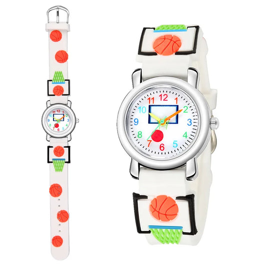 3d embossed children's watch basketball pattern student sports watch elementary sports watch nihaodropshipping wholesale