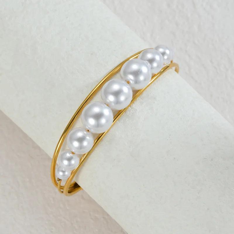 Princess Sweet Artistic Round 304 Stainless Steel Bangle In Bulk