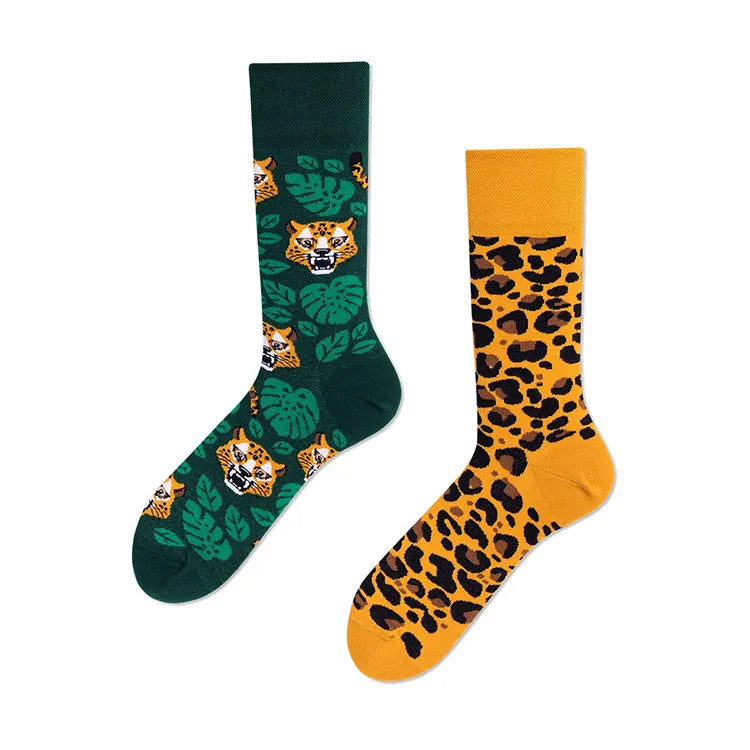 unisex casual animal cotton crew socks a pair