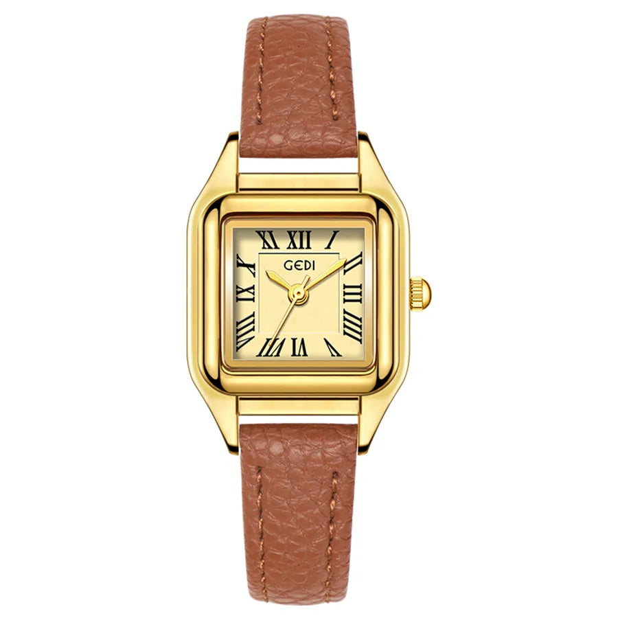 Casual Elegant Letter Buckle Quartz Watch Women's Watches