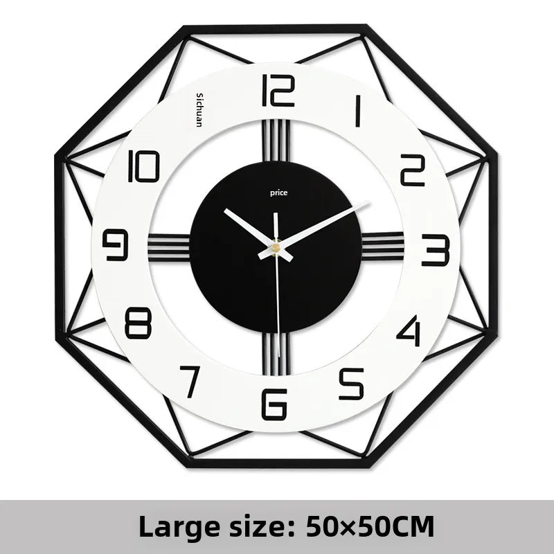 Fashionable Simple Wall Clock Living Room Home Creative Clock Art Decorative Clock Nordic Wall Hanging Mute Wall Watch