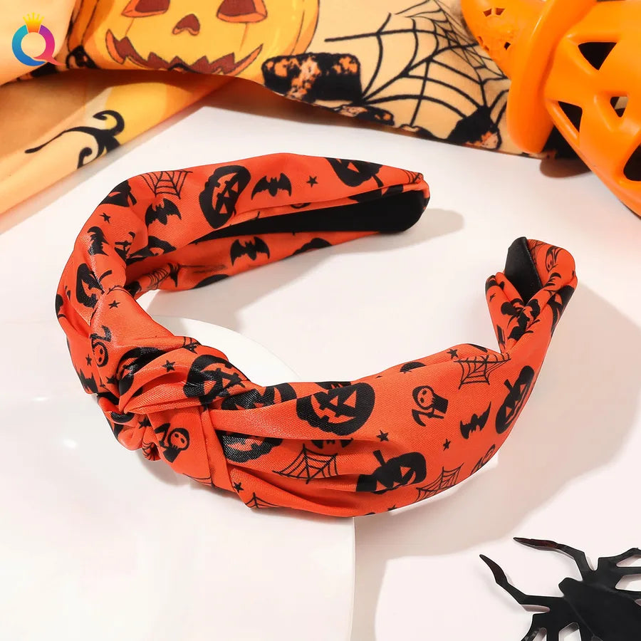 Halloween Retro Women's Color Block Printing Hair Band