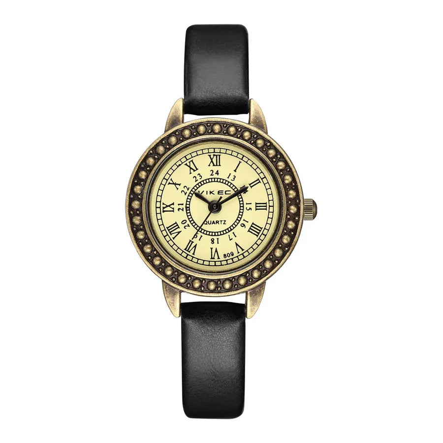 Retro Letter Buckle Quartz Women's Watches