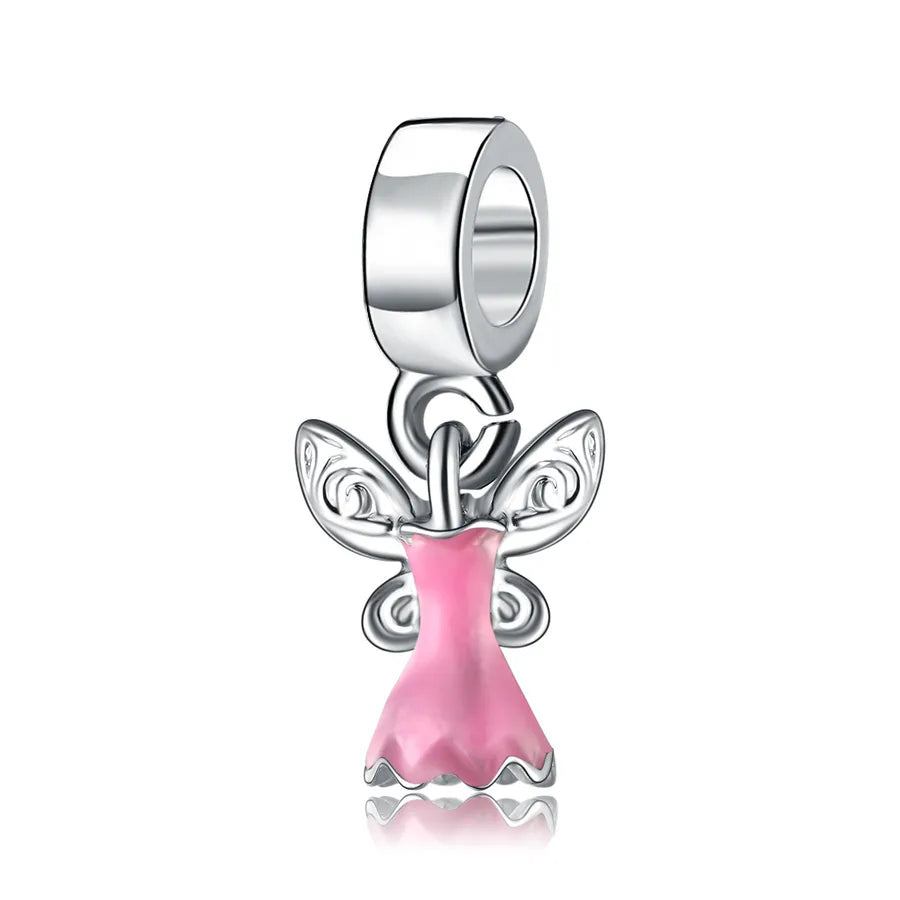 1 Piece Diameter 10mm Alloy Coconut Tree Heart Shape Bow Knot Pendant
