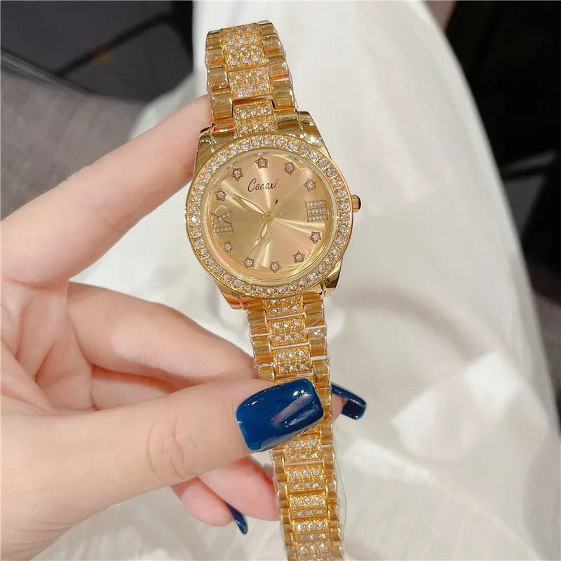 Retro Classic Style Solid Color Jewelry Buckle Quartz Watch