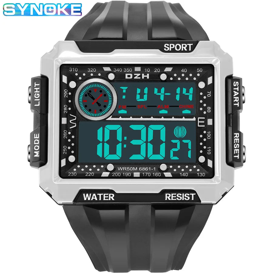Modern Style Classic Style Square Electronic Men's Watches