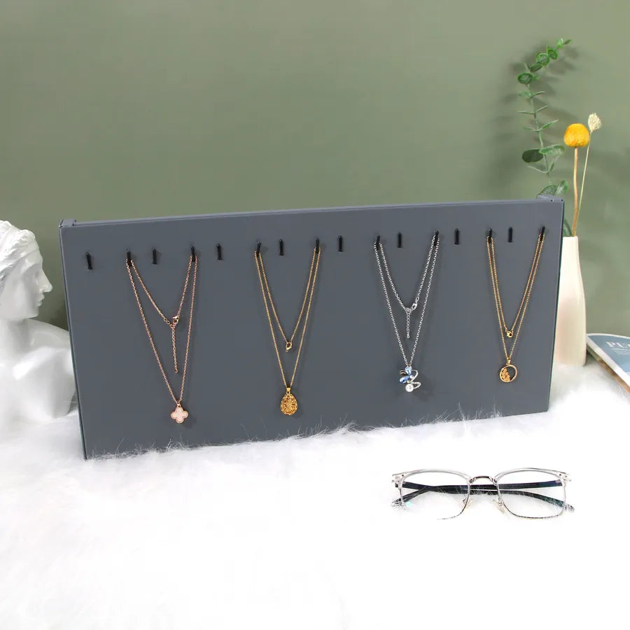 High-End Jewelry Display Stand Necklace Earring Ring Holder Pu Leather Jewelry Showcase Photography Props Jewelry Tray