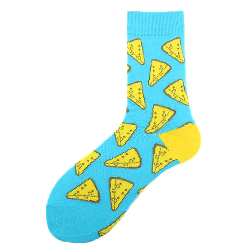 men's casual letter cotton polyester cotton crew socks a pair