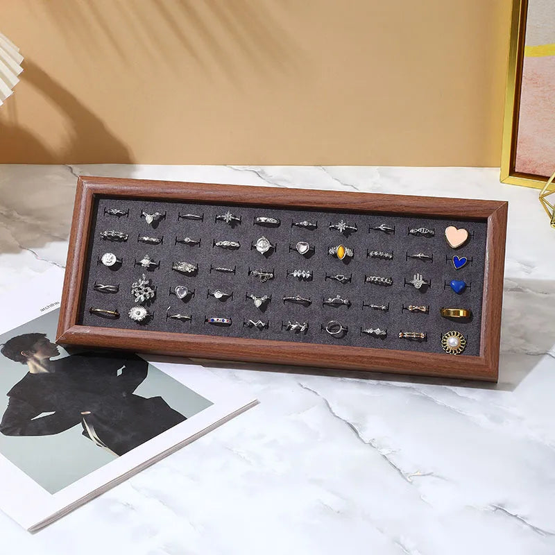Simple Style Classic Style Solid Color Density plate Tree Pattern Paper Flannel Patchwork Jewelry Display Jewelry Rack
