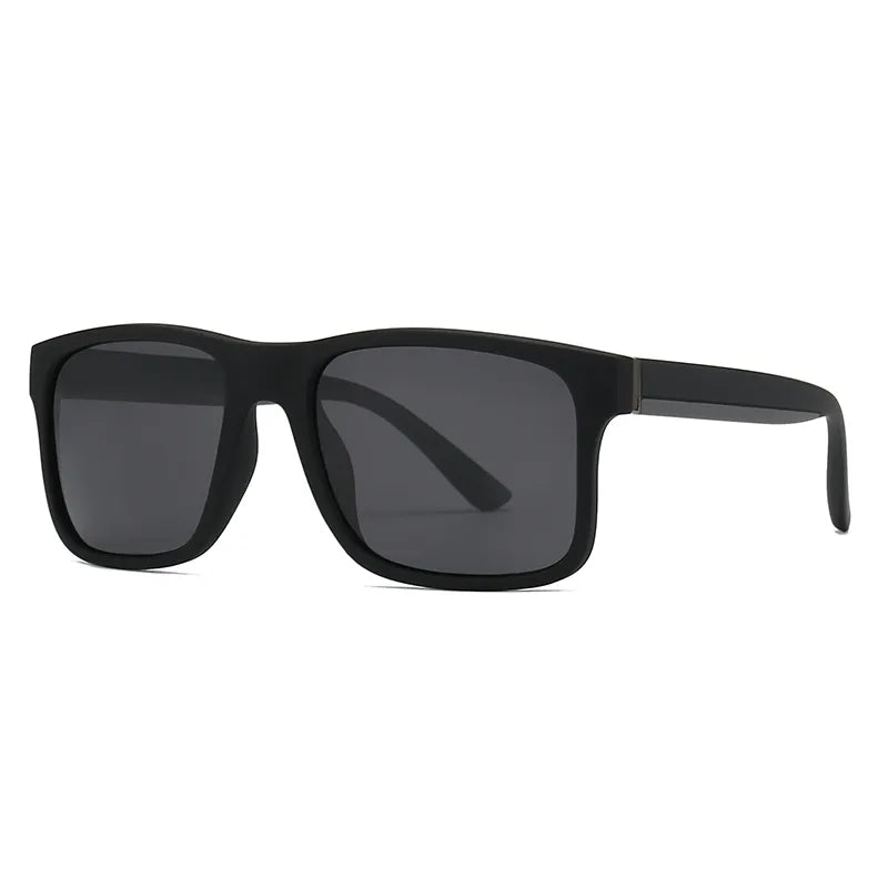 modern style solid color pc square patchwork full frame men's sunglasses