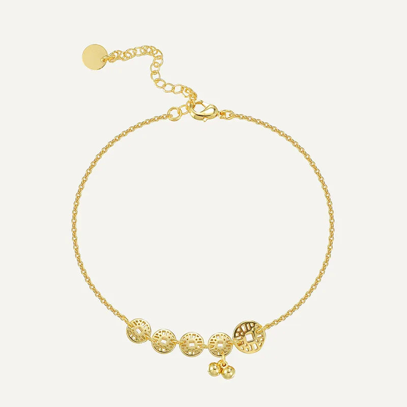 Wholesale Jewelry Casual Modern Style Artistic Solid Color Copper Anklet