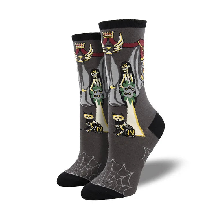 Halloween Cartoon Style Unisex Cartoon Cotton Crew Socks A Pair