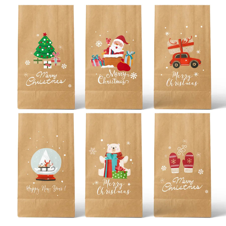 Christmas Cute Christmas Tree Santa Claus Snowman Party Gift Wrapping Supplies Gift Wrapping Supplies
