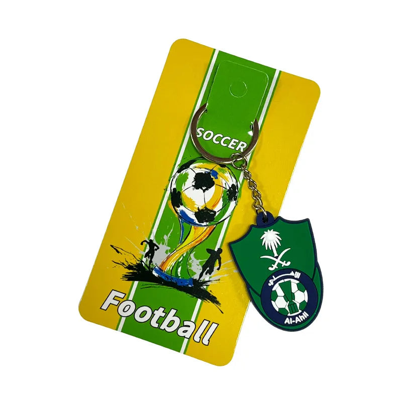 Simple Style Animal Letter Number PVC Football World Cup Keychain