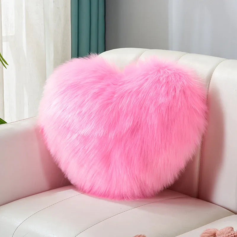 simple style classic style solid color flannel throw pillow