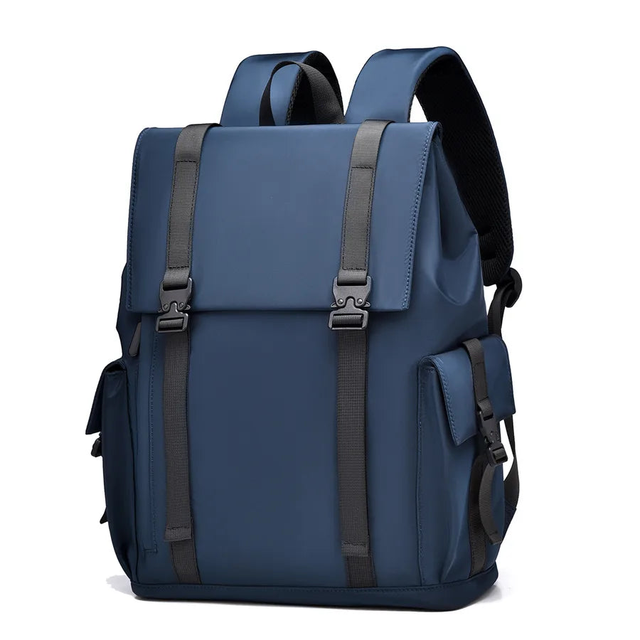Solid Color Casual Street Shopping Laptop Backpack