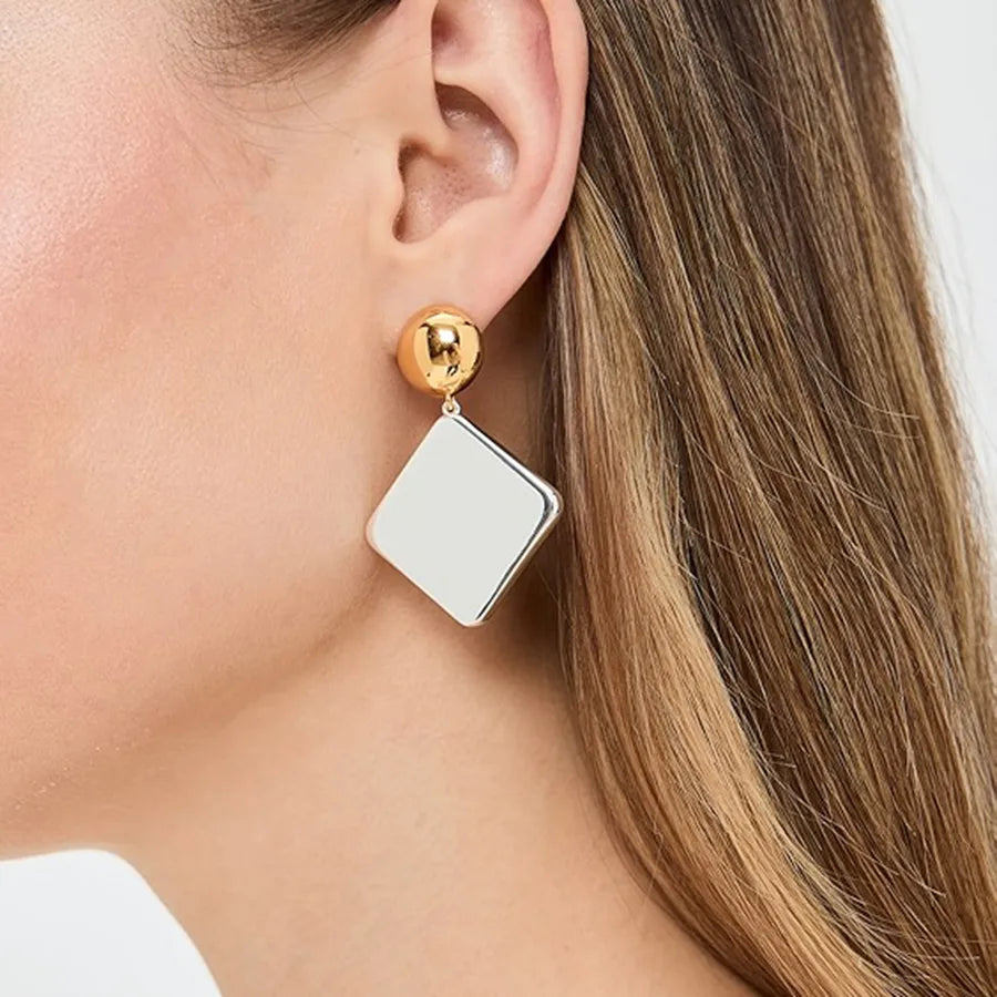 Casual Elegant Business Geometric 316 Stainless Steel Earrings Ear Studs