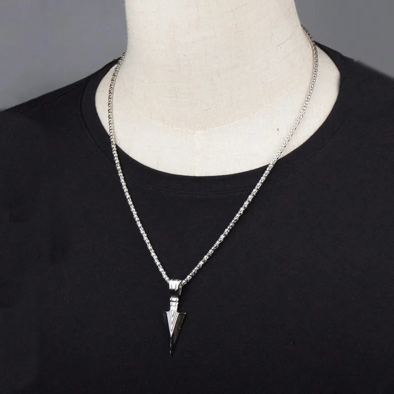 simple style arrow alloy men's pendant necklace