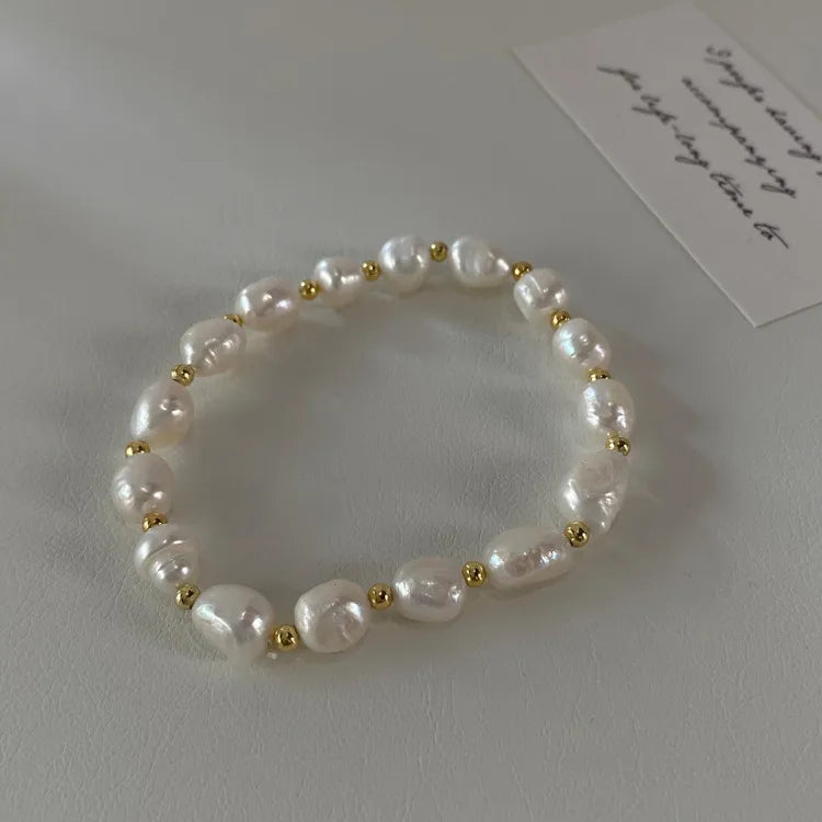 elegant lady geometric freshwater pearl bracelets in bulk
