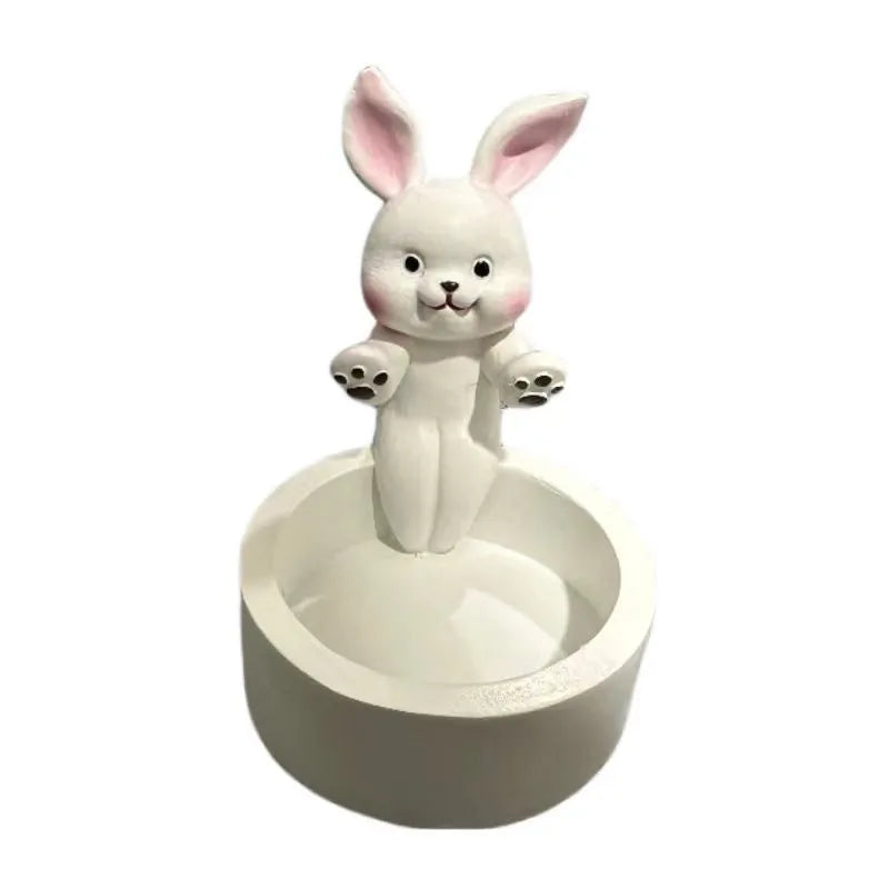 Cute Rabbit Dog Cat Resin candlestick