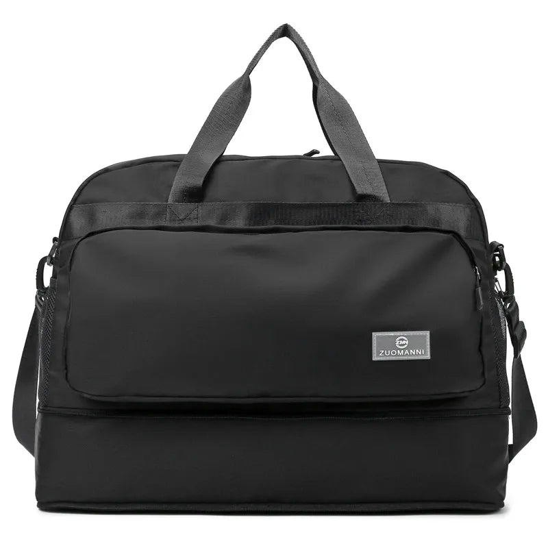 Short-distance travel bag business travel cover trolley clothing luggage bag men's and women's large capacity portable boarding bag fitness yoga bag