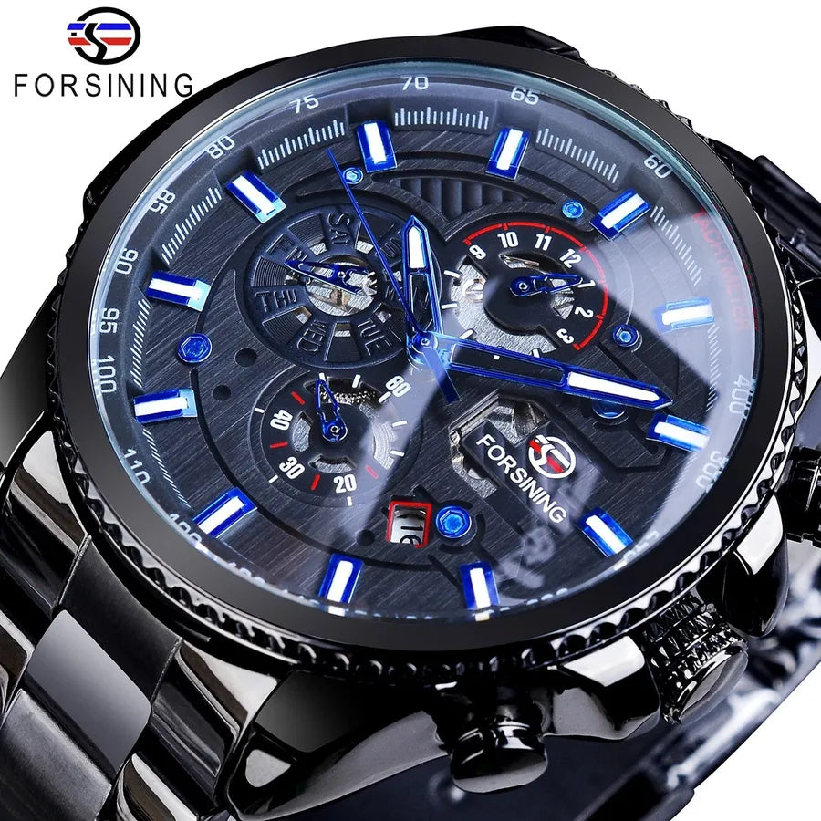 New hot sale forsining waterproof multifunctional mechanical watch men's fashion automatic mechanical watch