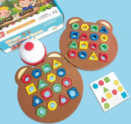 building toys triangle circle bear plastic toys