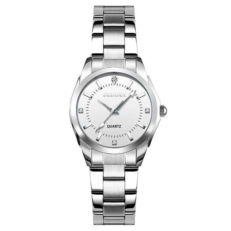 casual solid color double side snaps quartz women's watches