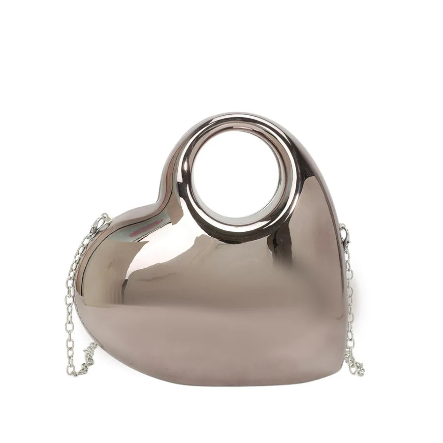 New Acrylic Bag Women's Crossbody Box Bag Stone Bag Banquet Summer High-end Peach Heart Evening Bag
