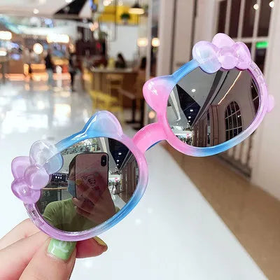 Little Red Book children's sunglasses cute princess gradient cartoon men's and women's sunglasses children's colorful sun protection sun shade trendy glasses