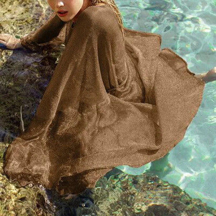 Women's Solid Color Simple Style Cover Ups
