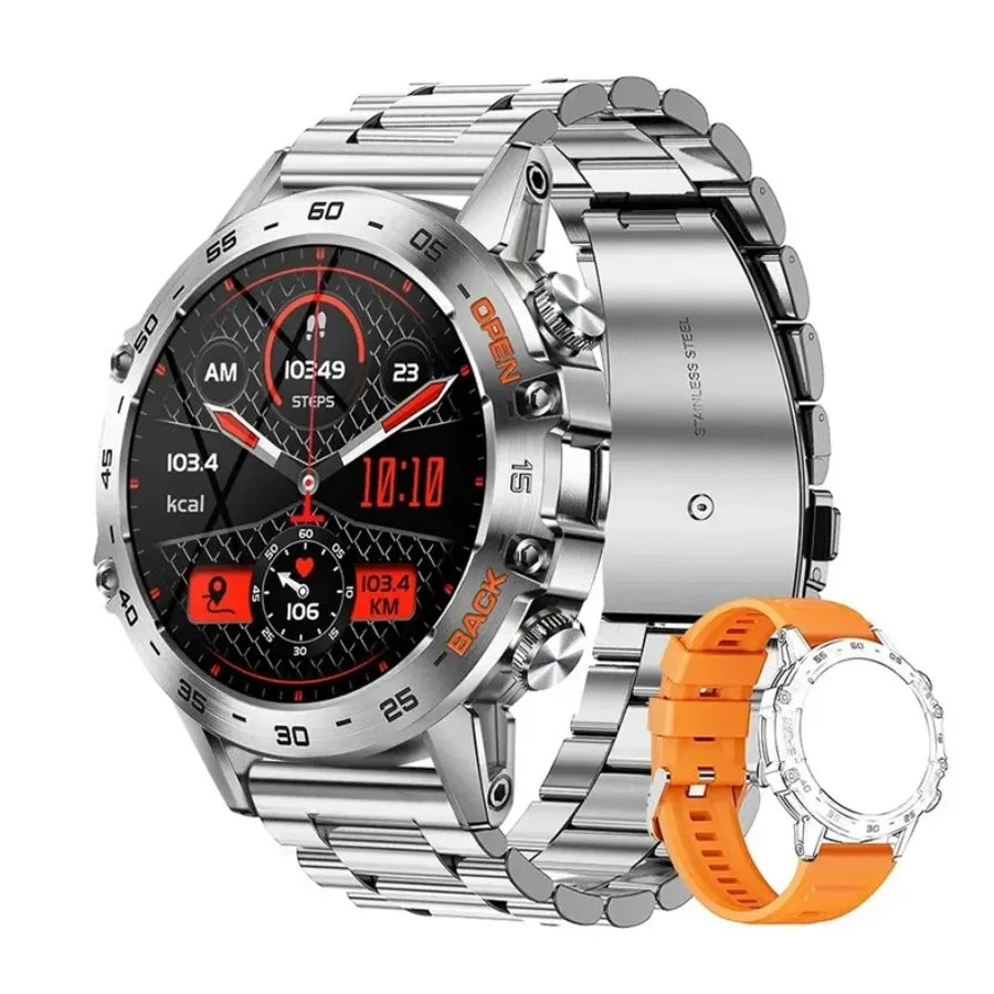 New K52 Bluetooth call smart watch ultra-long standby heart rate blood oxygen outdoor Three-proof sports Smart Watch