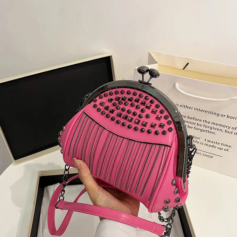 women's small all seasons pu leather classic style shoulder bag