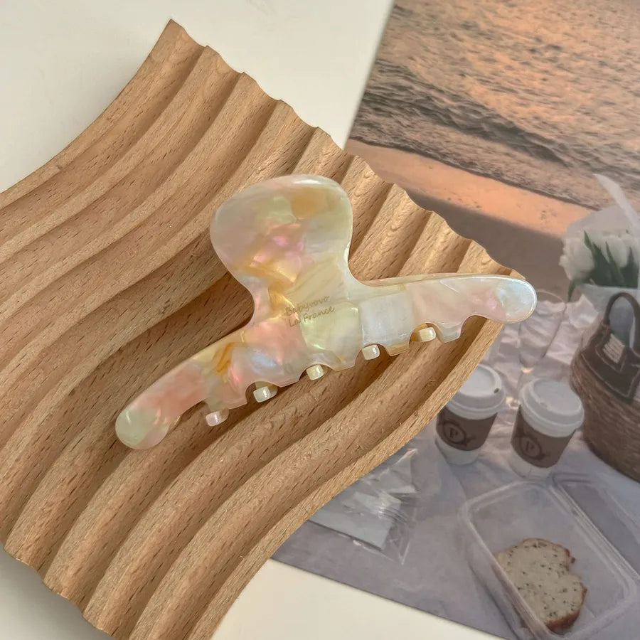 French Gradient Smokey Hair Claw Clip Acetate Half Updo Shark Clamp New Stylish Hair Accessories Women's Headwear