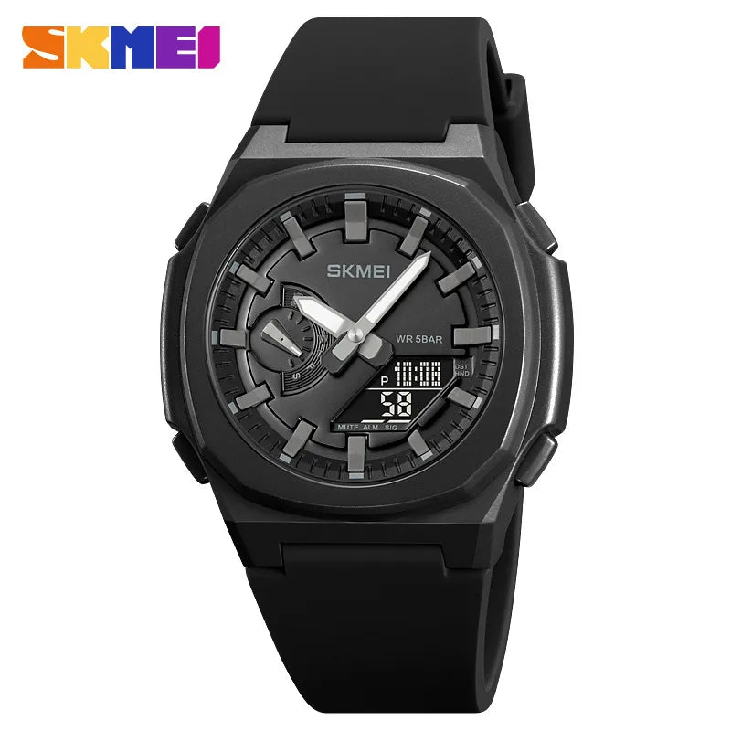 sports solid color buckle electronic men's watches