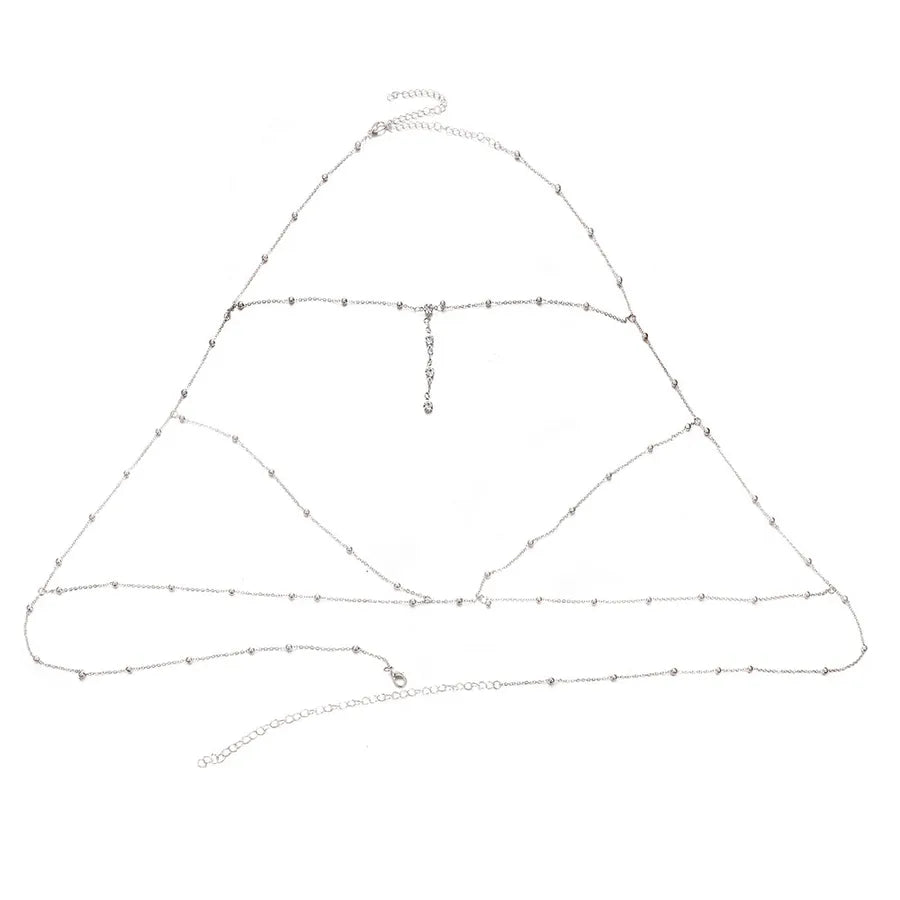 Wholesale Jewelry Fashion Geometric Alloy Plating Body Chain