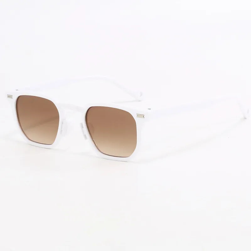 classic style solid color ac square full frame men's sunglasses