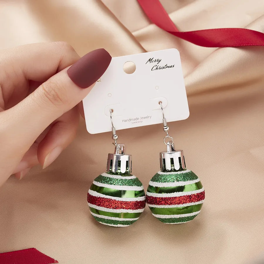 1 Pair Fashion Snowflake Plating Resin Drop Earrings