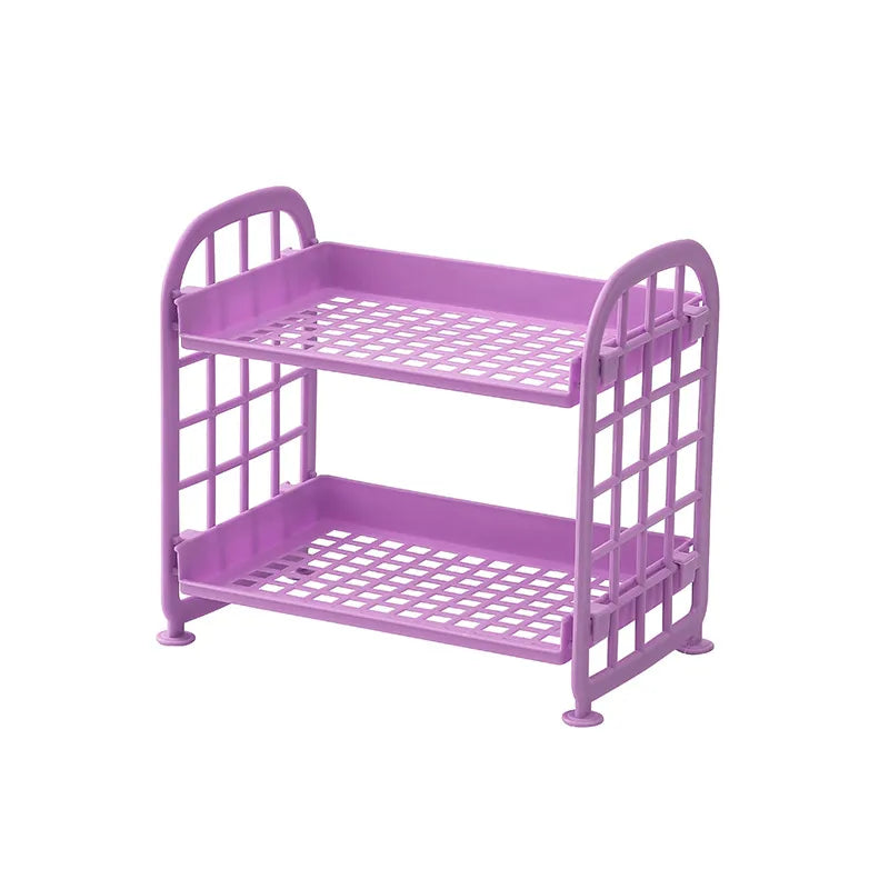 Solid Color Plastic Casual Bathroom Racks Kitchen Racks