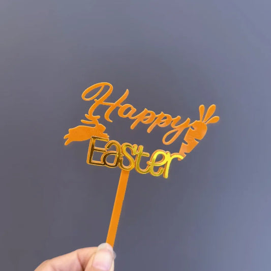 Easter Birthday Cute Rabbit Letter Acrylic Party Birthday Cake Decorating Supplies Party Supplies Cake Decorating Supplies 1 Piece