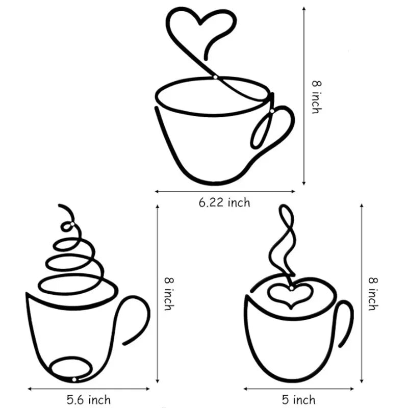 Classic Style 1605 Coffee Iron pendant Wall Art