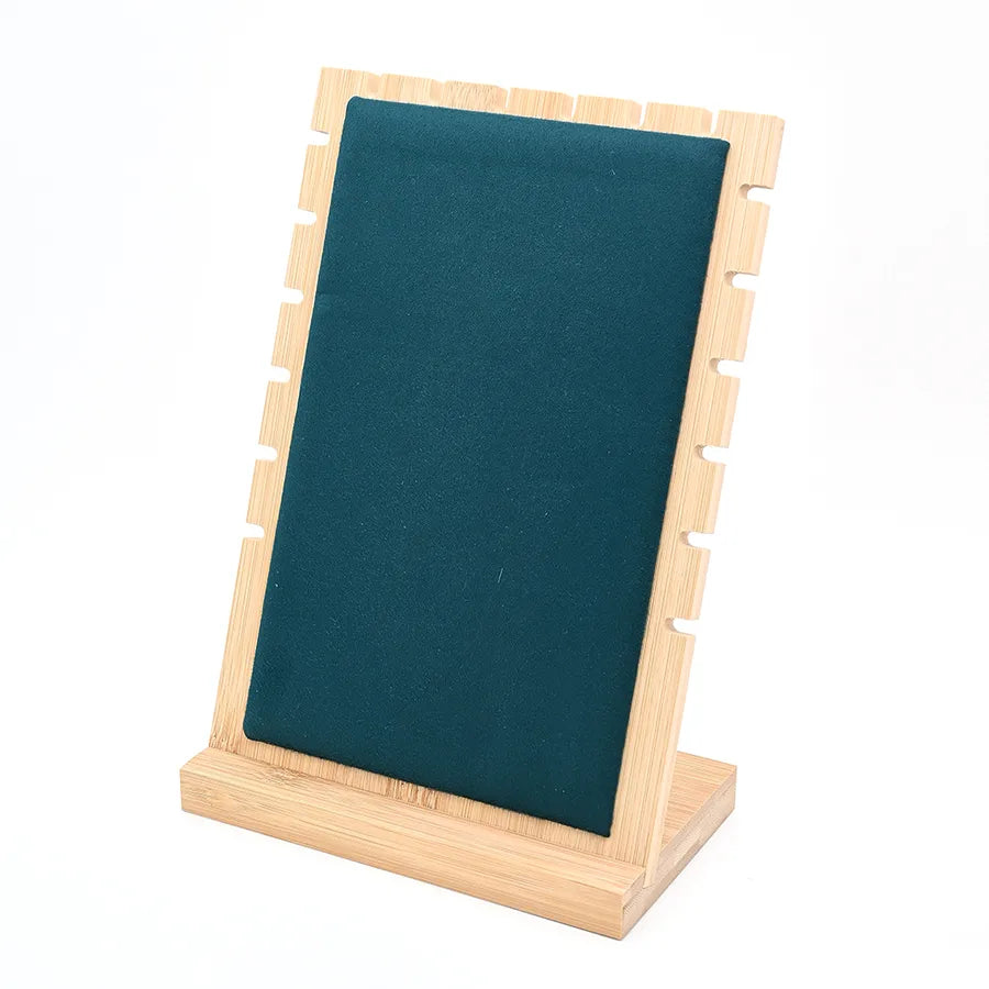 1 Pc/Package Cloth Bamboo Flannel Handmade Simple Style Korean Style Simple Solid Color Rectangle Jewelry Display Jewelry Rack