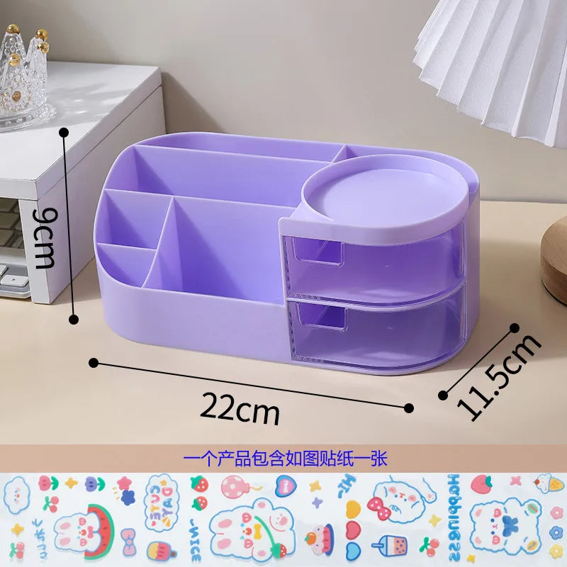 Solid Color PS Plastic Simple Style Storage Box