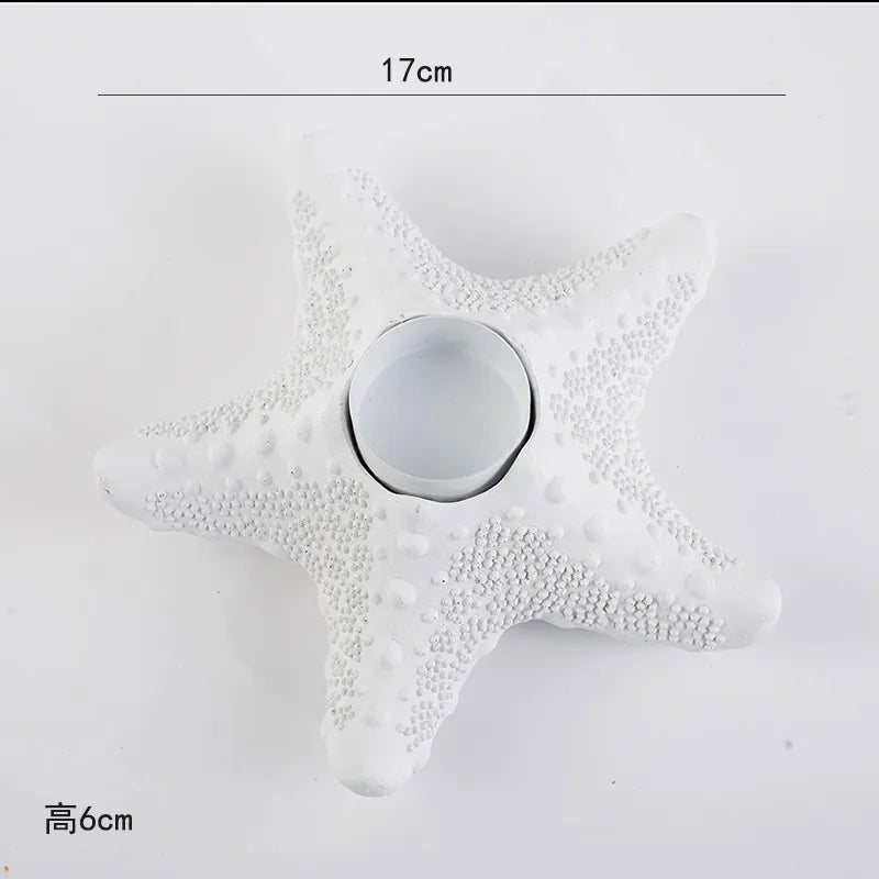 Cute Marine Style Starfish Resin candlestick Artificial Decorations